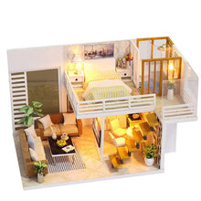 Load image into Gallery viewer, Cutebee DIY House Miniature with Furniture LED Music Dust Cover Model Building Blocks Toys for Children Casa De Boneca TD16