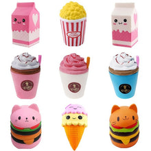 Load image into Gallery viewer, Jumbo Cute Surprizamals Cake Hamburger Squishy Unicorn Milk Slow Rising  Squeeze Toy Scented Stress Relief for Kid Fun Gift Toy
