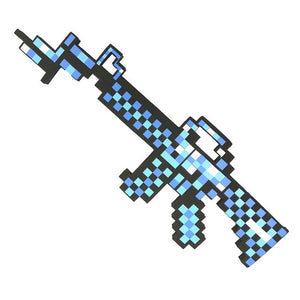 Newest design Size 45cm Minecrafted Blue Diamond Sword Soft EVA foam toys sword Gray Pickaxe For Children  children toys