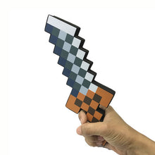 Load image into Gallery viewer, Newest design Size 45cm Minecrafted Blue Diamond Sword Soft EVA foam toys sword Gray Pickaxe For Children  children toys
