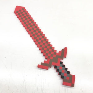 Newest design Size 45cm Minecrafted Blue Diamond Sword Soft EVA foam toys sword Gray Pickaxe For Children  children toys
