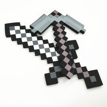 Load image into Gallery viewer, Newest design Size 45cm Minecrafted Blue Diamond Sword Soft EVA foam toys sword Gray Pickaxe For Children  children toys
