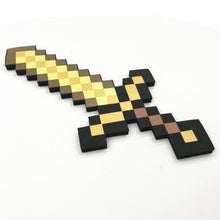 Load image into Gallery viewer, Newest design Size 45cm Minecrafted Blue Diamond Sword Soft EVA foam toys sword Gray Pickaxe For Children  children toys
