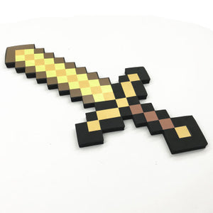 Newest design Size 45cm Minecrafted Blue Diamond Sword Soft EVA foam toys sword Gray Pickaxe For Children  children toys