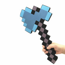 Load image into Gallery viewer, Newest design Size 45cm Minecrafted Blue Diamond Sword Soft EVA foam toys sword Gray Pickaxe For Children  children toys
