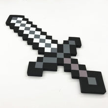 Load image into Gallery viewer, Newest design Size 45cm Minecrafted Blue Diamond Sword Soft EVA foam toys sword Gray Pickaxe For Children  children toys
