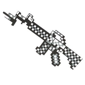 Newest design Size 45cm Minecrafted Blue Diamond Sword Soft EVA foam toys sword Gray Pickaxe For Children  children toys