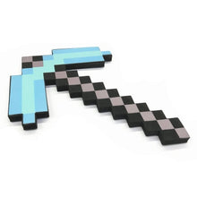 Load image into Gallery viewer, Newest design Size 45cm Minecrafted Blue Diamond Sword Soft EVA foam toys sword Gray Pickaxe For Children  children toys
